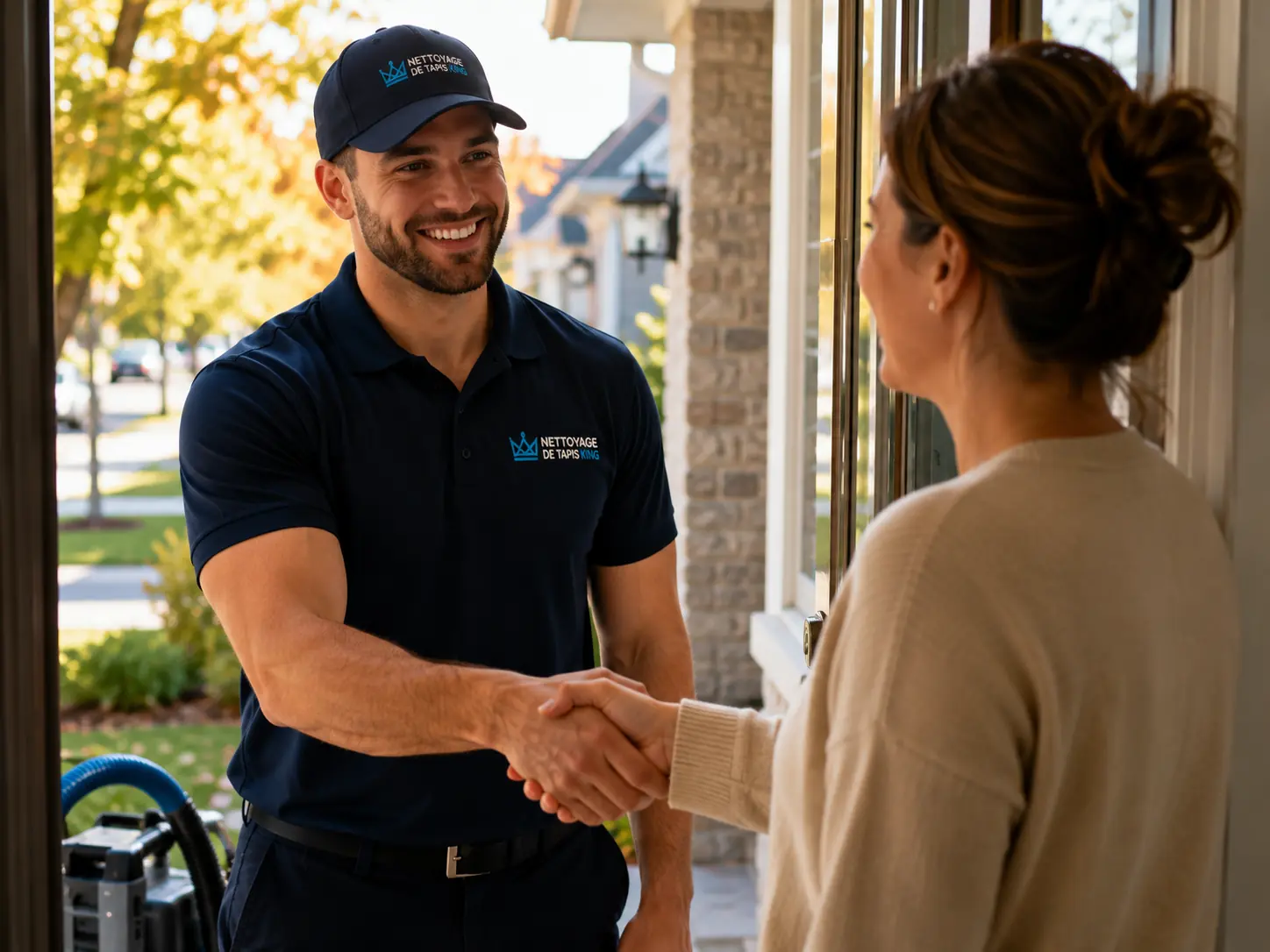 Poignée de main entre client et professionnel