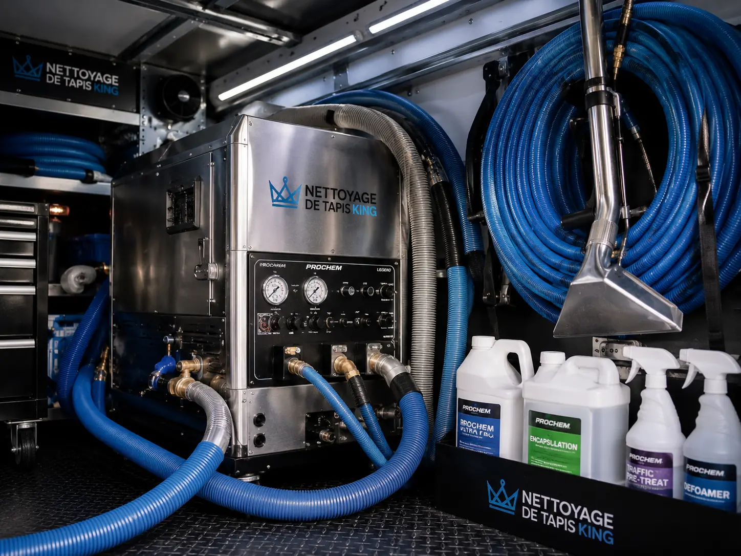 Machine d'extraction professionnelle pour tapis