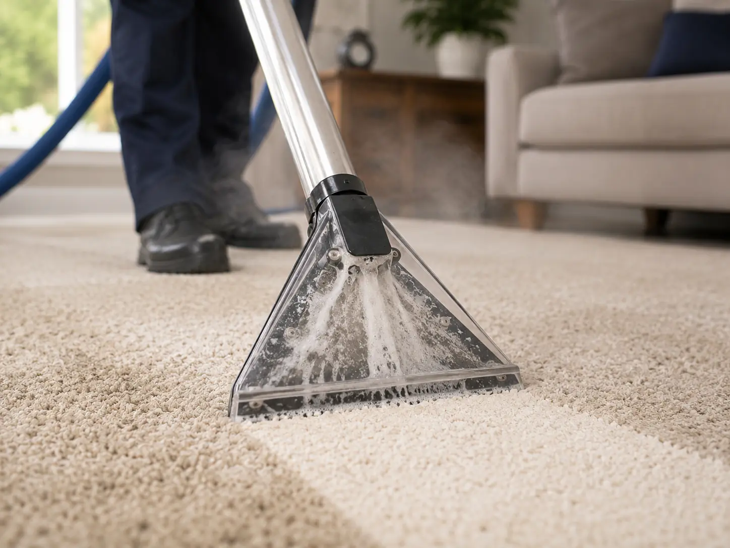 Nettoyage du tapis sur place